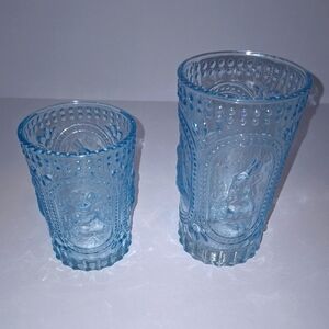 Tabla Home Rabbut Blue Glass And  Tumbler Set (2)